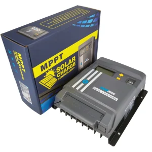30A MPPT Solar Charge Controller, 12V/24V Auto, Dual USB, for RV Solar Panels