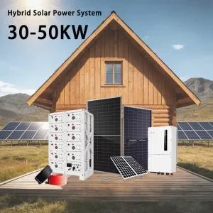 30KW 40KW 50KW Turnkey Off Grid Solar Power System Complete Solar Panel Kit with Sun Battery Inverter for Commercial Project