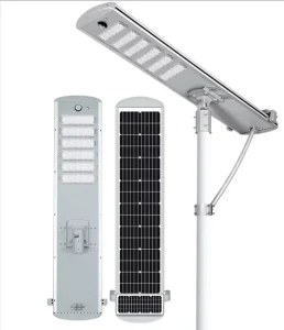 30W-150W Integrated Solar Street Light, Aluminum Body, Outdoor Parking Lot Solar Lamp