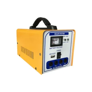 30W Solar Home Lighting System with Solar Panel, Fan and TV Support, and 3 Bulbs