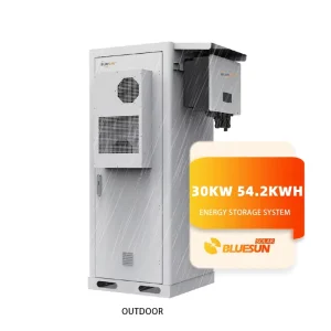 30kW PV Solar Energy System with 54kWh LiFePO4 Battery for Indoor and Outdoor Backup Power