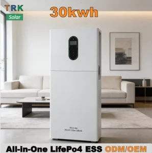 30kWh 12kW LiFePO4 Hybrid Inverter All in One 48V 51.2V On Off Grid Home Solar Storage System ESS US
