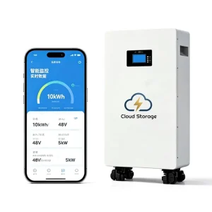 30kWh 51.2V 600Ah LiFePO4 Home Energy Storage Battery, Wall-Mounted, IP65, CAN, Built-In BMS, for Solar, RV, and Off-Grid Systems