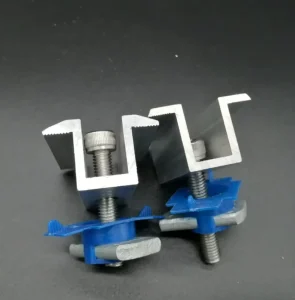 30mm 33mm 35mm Solar Bracket Aluminum Clamps Solar Panel Mounting End Clamp
