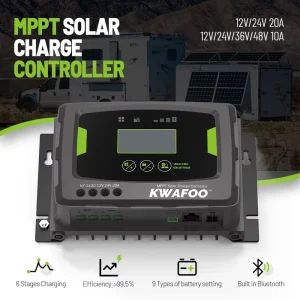 30w 200W Solar Panel Trickle Mppt Wifi 72v 48 Volt 120 Amp Solar Charger with Built in Pwm Smart Controller 48v Panel 72v Input