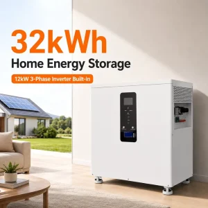 32.76kWh 20-30kW 51.2V 628Ah LiFePO4 300A BMS CAN Communication All in One