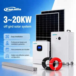 3~20KW Off Grid Solar Power System with Solar Panel Hybrid Inverter LiFePO4 Battery