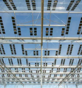 320W Bifacial Transparent Solar Panel Double Glass BIPV Module with IP68 Junction Box for Greenhouse