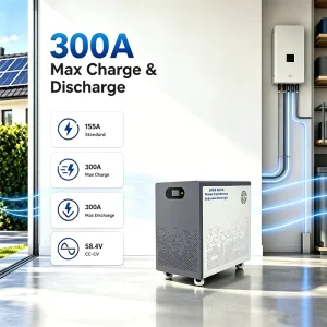 32kWh 51.2V 628Ah Off-Grid Solar Battery with Connection Cables for Residential Home