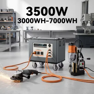 3500W High Capacity 7000Wh MPPT Solar Generator LiFePO4 Battery Power Station Pure Sine Wave Outdoor Self driving RV