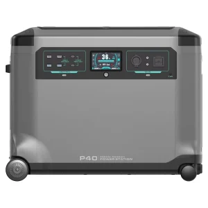 3600W 5kWh LiFePO4 Portable Power Station with Wheels UPS Solar Generator 110V 220V for Home Backup Emergency