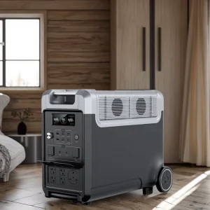 3840Wh 3600W Lifepo4 Portable Power Station Solar Generator with Sturdy Pull Handle for Home Use Power Outage Camping