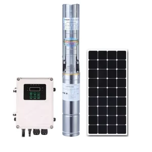 3Inch Stainless Steel Solar Submersible Water Pump DC 48V 750W Solar Deep Well Borehole Water Pump Kit With Solar Panel