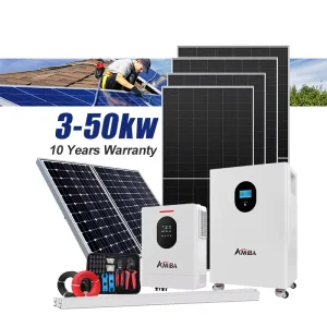小型住宅太阳能系统 3KW 4KW 5KW 6KW 混合型全套套件 太阳能电池板 锂电池 逆变器 适用于公寓使用
