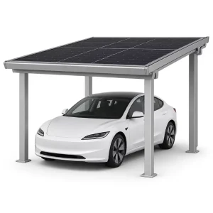 3KW 5KW Compact Solar Carport Kit Waterproof Aluminum PV Canopy with Solar Panels for Home Villa Parking
