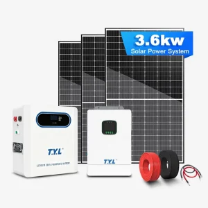 3kW 5kW 10kVA 20kVA Hybrid Inverter Solar Energy System with 51.2V Lithium Pack, Roof Mount Kit, MPPT and Pure Sine Wave