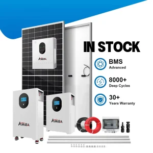 一体式混合太阳能系统 3kW 5kW 10kW 15kW 20kW 太阳能电池板带电池和逆变器 LiFePO4 电池组