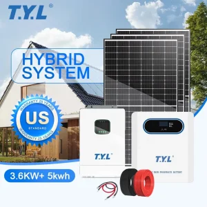 3kw 6kw 11KW 22KW Complete Off Grid Home Solar Lithium Ion Battery Inverter Monocrystalline Panels Full Set Kit
