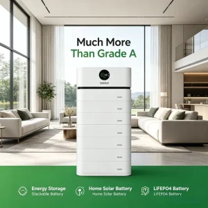 3pcs Stackable Residential ESS LiFePO4 Battery 15.66kWh High Voltage Off-Grid 10-20kW Home Solar Energy Storage System