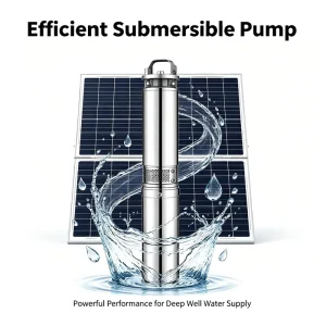 4 10inch Brushless Motor Submersible Installation Stainless Steel Deep Well Solar Water Pumping System Irrigation