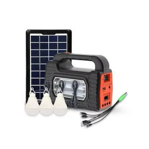 4000mAh 220V Mini Solar Energy System with 5V Mobile Charging, Multifunctional Power Battery, Light, and Solar Panel Kit