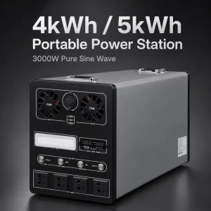 4019Wh 3000W Solar Backup Power Station 3000W MPPT LiFePO4 Home Energy Storage System UPS Portable Generator