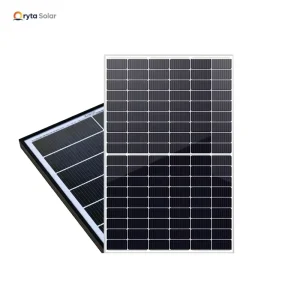 可定制405W 425W高效P型单晶硅PERC半电池双面玻璃太阳能电池板，轻质