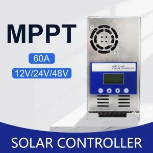 40A 60A MPPT Solar Charge Controller, 12V 24V 48V, 18V-160V Wide Voltage Input