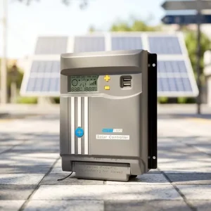 40A MPPT Solar Charge Controller, 12V/24V Auto, LCD Display and USB