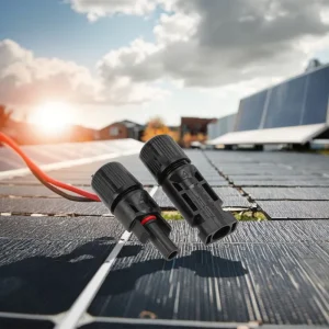 新能源光伏太阳能连接器 铜镀锡 黑色防水 适用于-40C至+85C工作温度