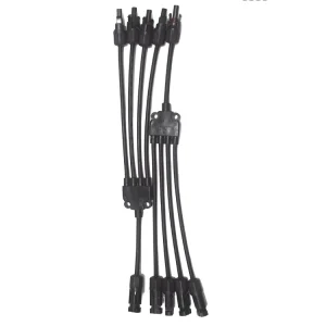 4合1太阳能电线连接器光伏电缆面板电缆连接器 1000V DC 连接器 太阳能电池板光伏系统