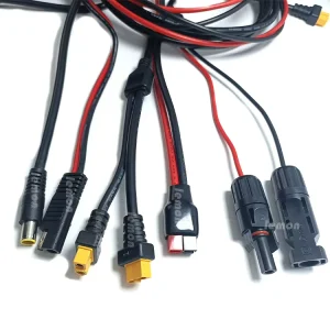 太阳能连接器接线至45A 单极电源连接器连接延长线 用于光能电气板