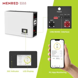 48V 100Ah Lithium Iron LiFePO4 Split Hybrid Wall-Mounted Home Storage Battery A+ Grade Cell Built-in BMS CAN