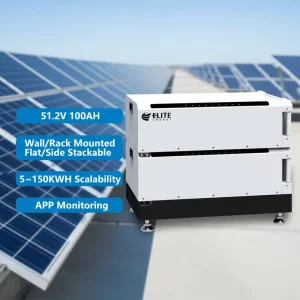 48V 100ah 5kwh 10kwh 15kwh 20kwh Stackable Battery Wall Mounted LiFePO4 Lithium Battery Pack for Household Solar Energy Storage