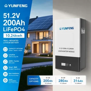 48V 200Ah LiFePO4 Lithium Battery 51.2v 200ah 10kWh 20kWh 30kWh Solar Battery Home Energy Storage System With Bms