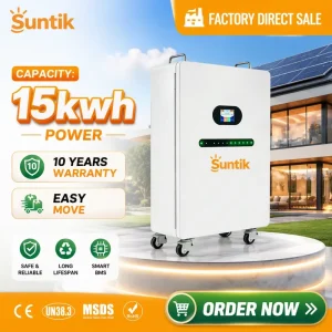48V 280Ah/300Ah/314Ah 51.2V LiFePO4 Solar Lithium Battery Pack 10kWh/15kWh Energy Storage Battery