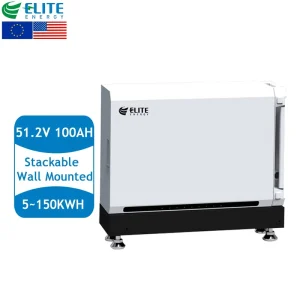 48V 51.2V 100Ah 200Ah 300Ah 400Ah LiFePO4 Lithium Ion Battery Stackable Home Energy Storage Wall Mounted Solar Power System Akku