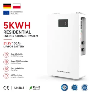 48V 51.2V 100Ah LiFePO4 Lithium Battery 5kWh 10kWh Wall Mounted Battery Home Energy Storage Battery for Solar System