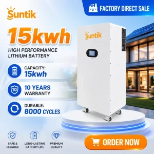 48V 51.2V 300Ah Solar Battery 10kwh 15kwh 30KWH Solar Energy System LiFePO4 Home Energy Storage System