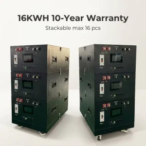 48V 51.2V Stackable Split Lithium Ion LiFePO4 Home Energy Storage UPS System with Solar Power 15KW Output