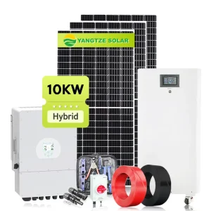 48V Battery Storage Hybrid 10 KW Inverter Complete Set 120 240v Split Phase Solar System