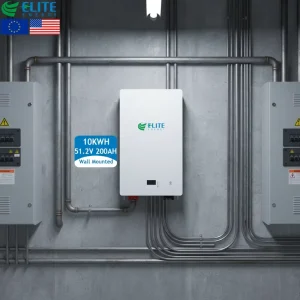 48V Powerwall 51.2V 200Ah 10Kwh Wall Mounted LiFePO4 Solar Lithium Battery for Home Energy Storage Systems