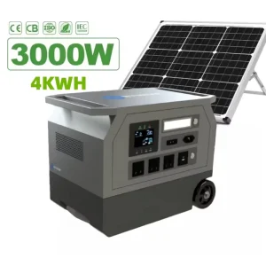 4KWh 3000W Solar Generator Portable Lithium Power Station Solar