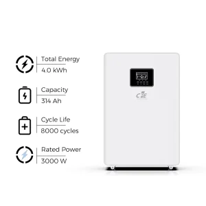 4kWh LiFePO4 Home Backup Power System 3kW Hybrid Solar Battery Storage All In One Floor Mounting for Residential Use