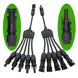 5 1 Y型铜质直流电缆组件，用于太阳能光伏系统，IP68防护等级，1500V，XLPE外壳，商业用途