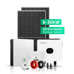 5 30KW on Grid Off Grid Hybrid Solar Power Energy System for Home Use