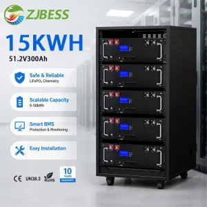 5.12kWh 10.24kWh Rack Mounted Solar Lithium Battery CAN RS485 for Hybrid Inverter Home Energy Storage