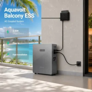 5.12kWh Dyness Aquavolt Balcony Storage Solution AI Energy Battery with 2.5kW AC Input and Plug in Design