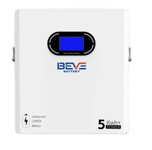 5.12kWh Modular LiFePO4 Solar Home Battery Storage System for Residential Use Off Grid Hybrid Grid Compatible