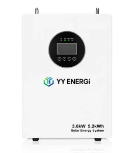 5.2 kWh Compact Residential Solar System 3600W All In One ESS with Inverter for Apartment Backup Power Hybrid Grid